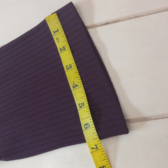 Burgundy Ann Taylor Mixed Gauge Open Front Cardigan Sweater Women's Size M - Picture 12 of 12